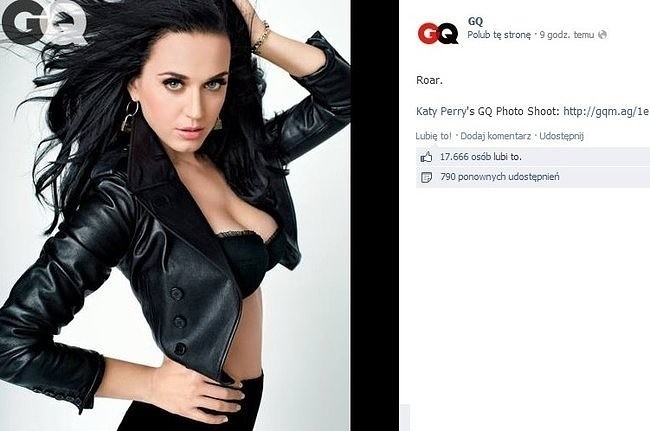 Katy Perry w "GQ" (fot. screen z Facebook.com)