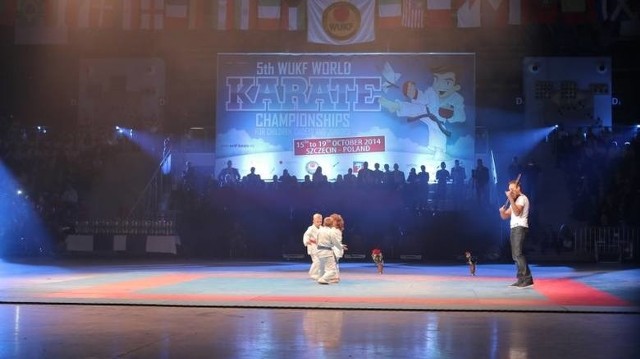Fragment oficjalnego rozpoczęcia szczecińskich mistrzostw świata w 2014 roku