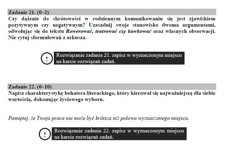 EGZAMIN GIMNAZJALNY 2018. Język polski arkusze CKE i...