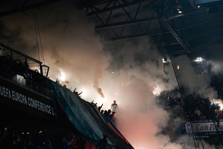 Liga Konferencji. Około 2,5 tys. kibiców Lecha Poznań na meczu w Wiedniu z Austrią. "Włos na głowie się jeżył"