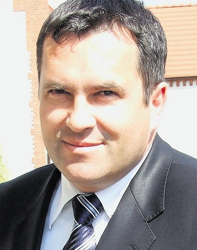 Burmistrz Jarocina Adam Pawlicki.