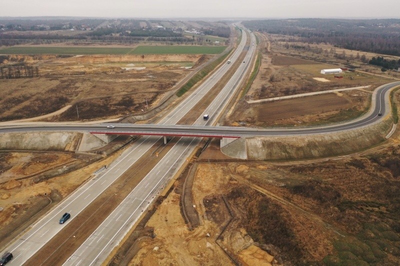 Tak w styczniu 2020 prezentował się odcinek F autostrady A1....