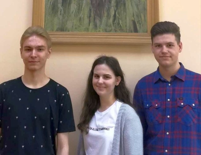Na zdjęciu od lewej: Patryk Burak, Karolina Kozina i Mateusz Marek