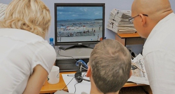 Na stronie www.gs24.pl/plaza dzięki kamerze zobaczymy co się dzieje na najszerszej plaży naszego wybrzeża.