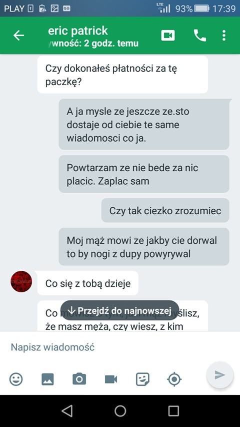 Oto treść wiadomości wysyłanych do matki naszej Czytelniczki...