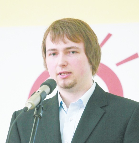 Łukasz Muszyński, student drugiego roku zarządzania i drugiego roku informatyki na Politechnice Białostockiej.