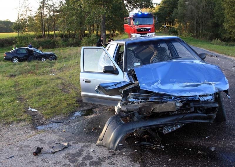 Jabłoń Dąbrowa: Wypadek na skrzyżowaniu. Trzy osoby ranne (zdjęcia)