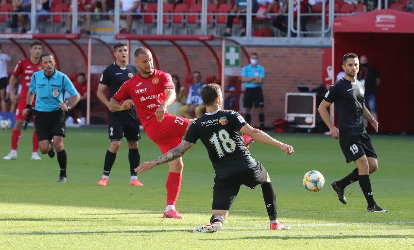 Lodz 25-07-2020 stadion rts widzew mecz o awans o wejscie do...