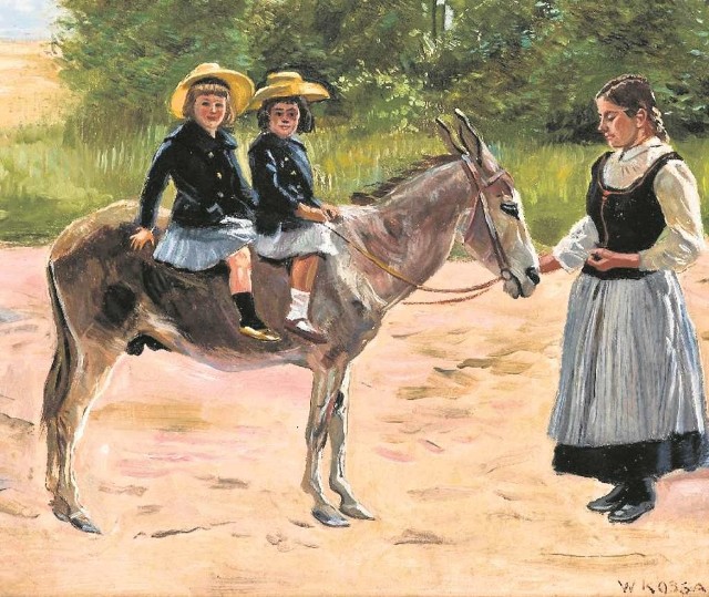 Wojciech Kossak, „Dzieci na osiołku”, ok. 1903 r., olej, własność - Muzeum Narodowe w Krakowie