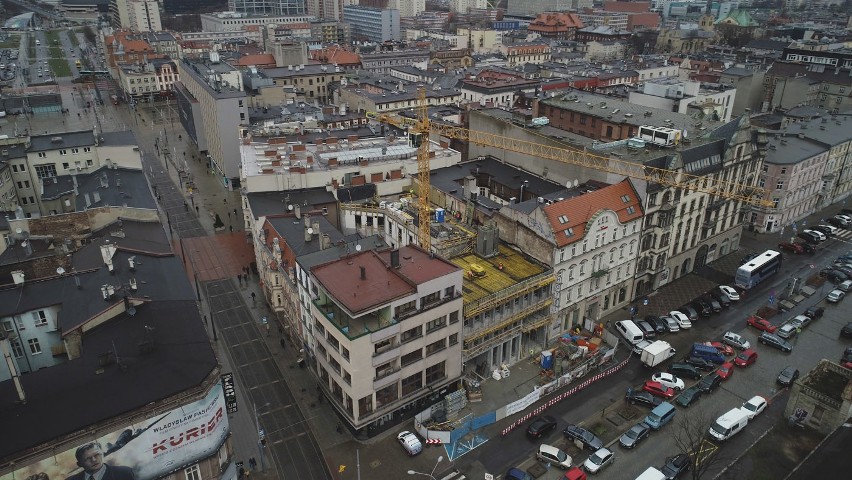 Trwa rozbudowa hotelu Diament w Katowicach