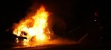 BMW spłonęło na Budowlanych w Opolu