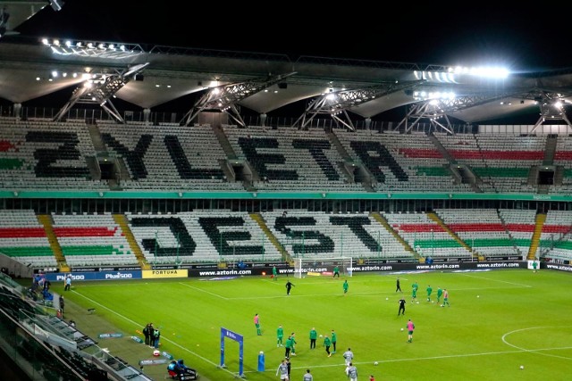 Oprawa na meczu Legia - Warta