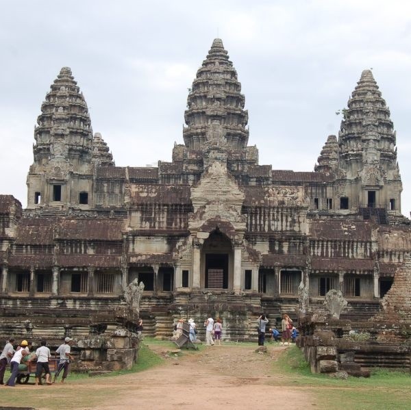 Tylny dziedziniec Angkor Wat.