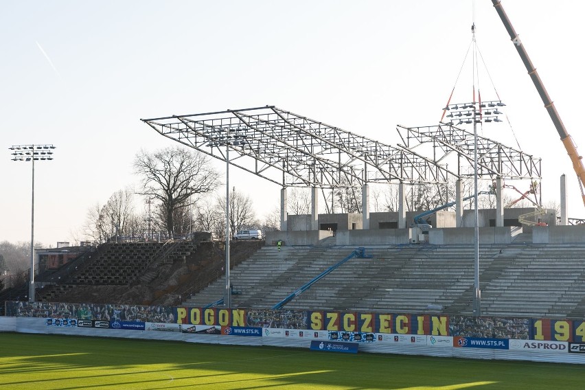 Nowy stadion w Szczecinie. Najnowsze ZDJĘCIA z placu budowy 