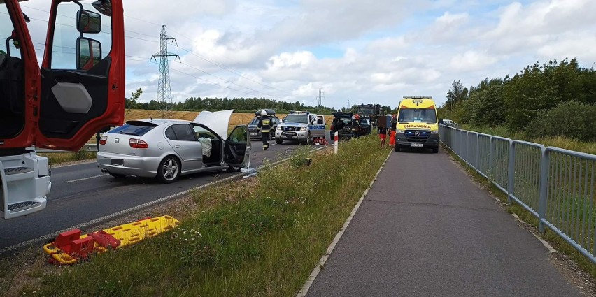 Poważny wypadek koło Ustki.