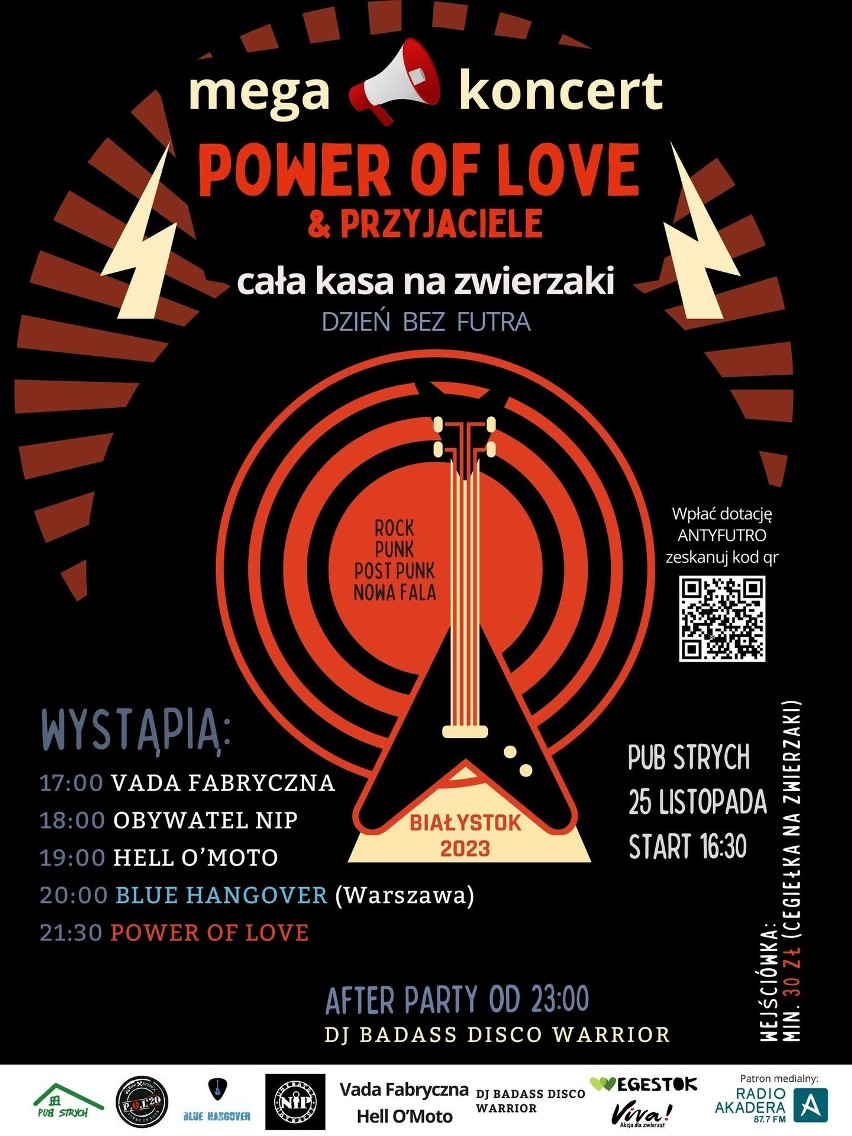 Koncert POWER OF LOVE & PRZYJACIELE odbędzie się w sobotę,...