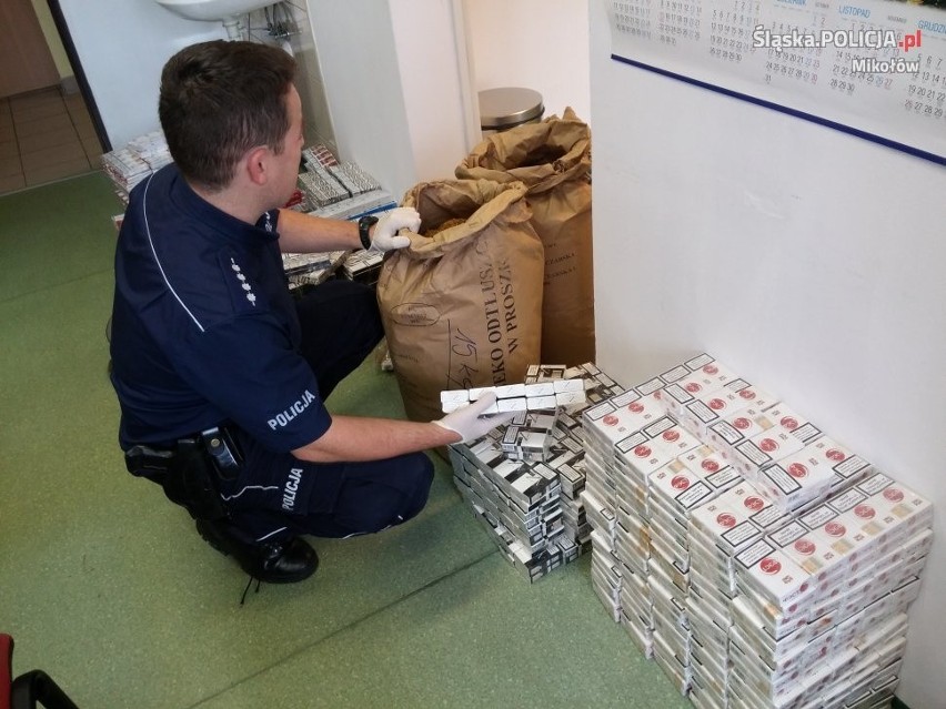 Mikołów: Policjanci przejęli nielegalne papierosy. Straty Skarbu Państwa szacuje się na 60 tys. zł