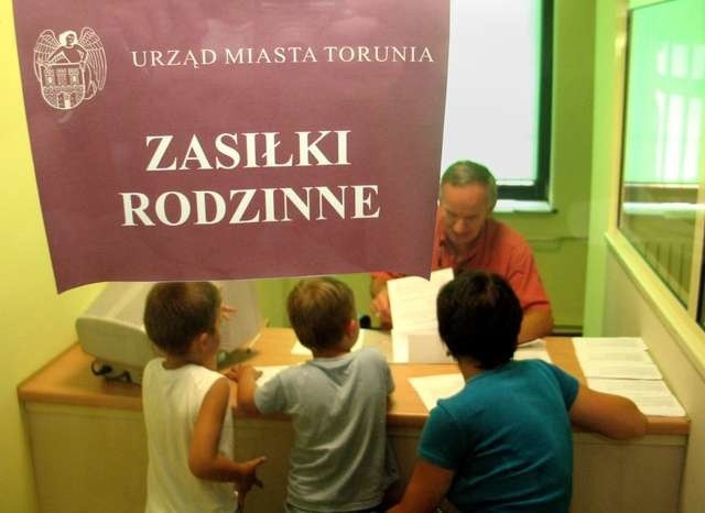 W 2013 roku zasiłki rodzinne w Toruniu otrzymywało 3457 rodzin