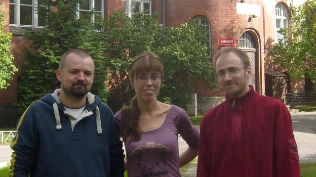 od lewej: dr Krzysztof Z. Łączkowski, dr AngelikaBaranowska, dr Filip Pawłowski)