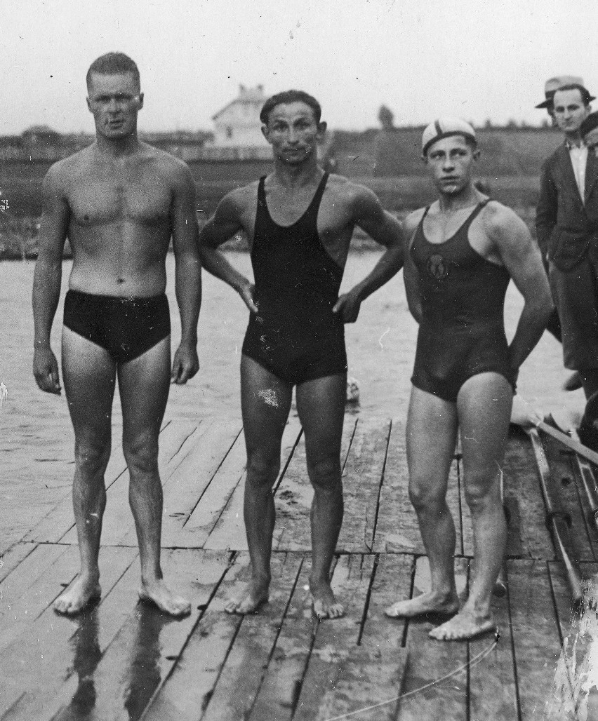 Międzymostowy wyścig pływacki w Poznaniu - 1931 rok....