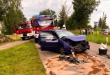Powiat olecki. Dwa groźne wypadki w Lakielach i Pietraszach. Dwie osoby ranne [ZDJĘCIA]