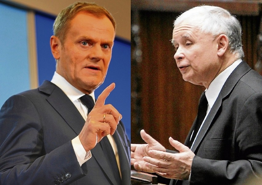 Donald Tusk i Jarosław Kaczyński przed wielkim starciem na...