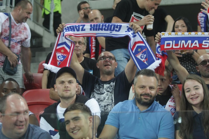 10.08.2019 r. Kibice na meczu Górnik Zabrze - Raków...