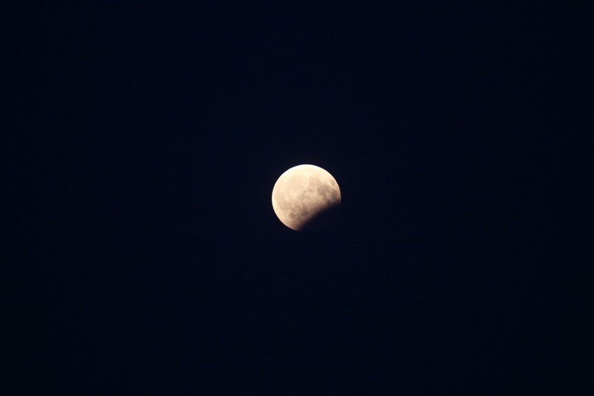 Zaćmienie księżyca 7.08.2017. Zobaczcie ZDJĘCIA Księżyc był doskonale widoczny