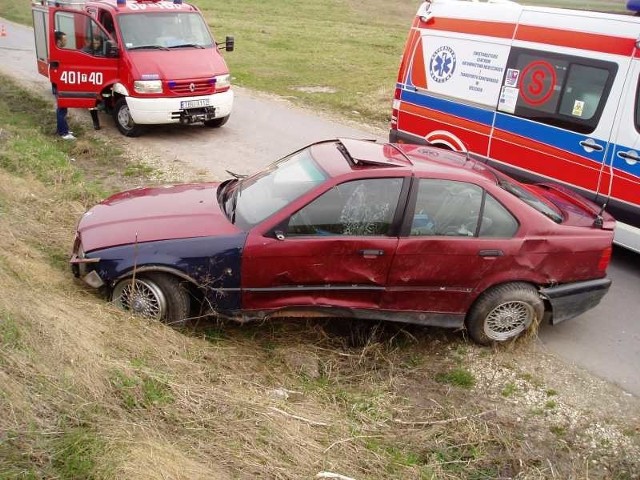 Na miejscu środowego wypadku w Skotnikach Dolnych w powiecie buskim.