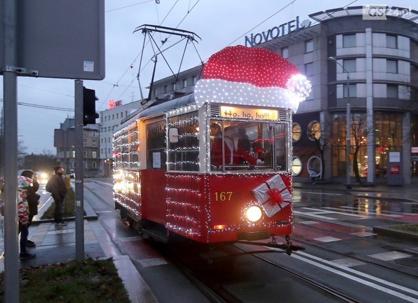 Świąteczny Tramwaj ruszył ulicami Szczecina! [ZDJĘCIA] 