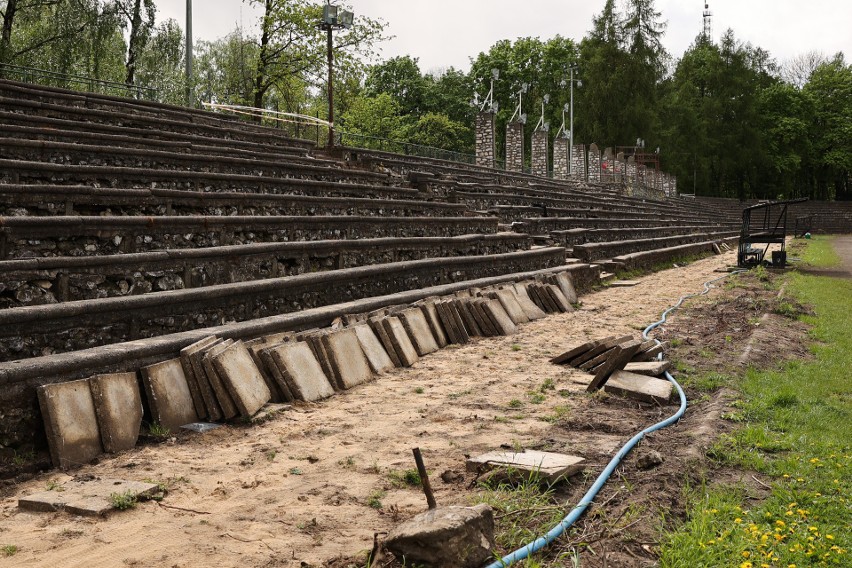 Dawny stadion KS Korona w Krakowie. W 2014 roku obiekty...