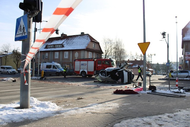 Tragiczny wypadek na ulicy Szczecińskiej w Słupsku.