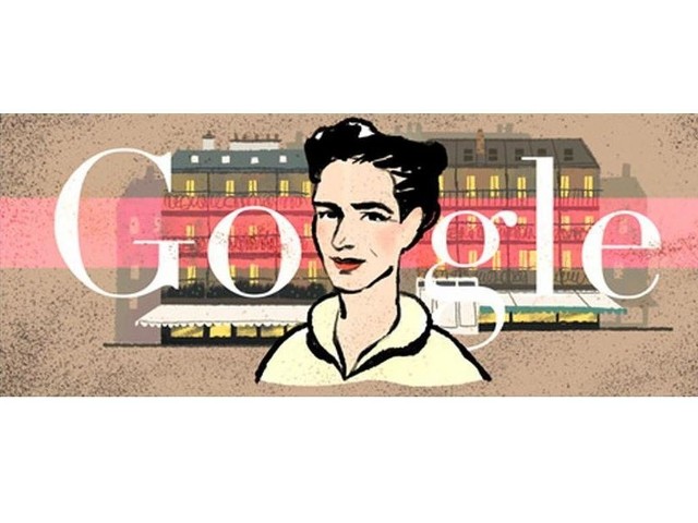 Simone de Beauvoir w 106. rocznicę urodzin GOOGLE dało DOODLE