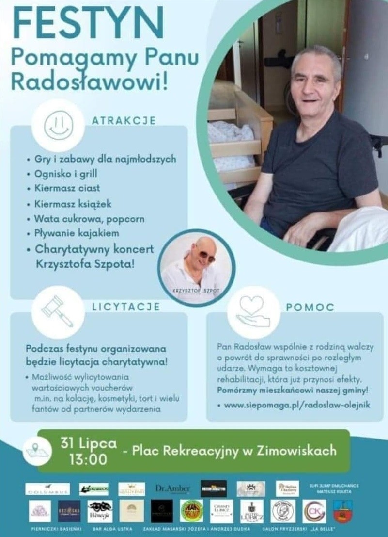 Festyn charytatywny w Zimowiskach. Trwa zbiórka dla Pana Radosława