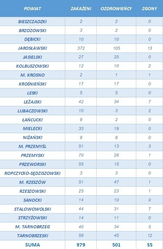 Koronawirus na Podkarpaciu. Tym razem mniej zakażeń i kolejne ozdrowienia [RAPORT 15 LIPCA]