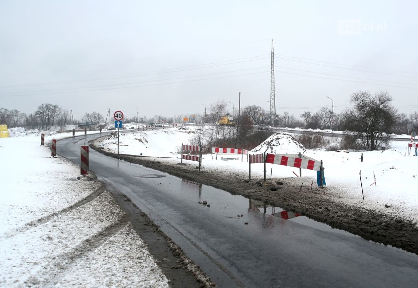 Węzeł "Granitowa" w Szczecinie, 16.02.2021