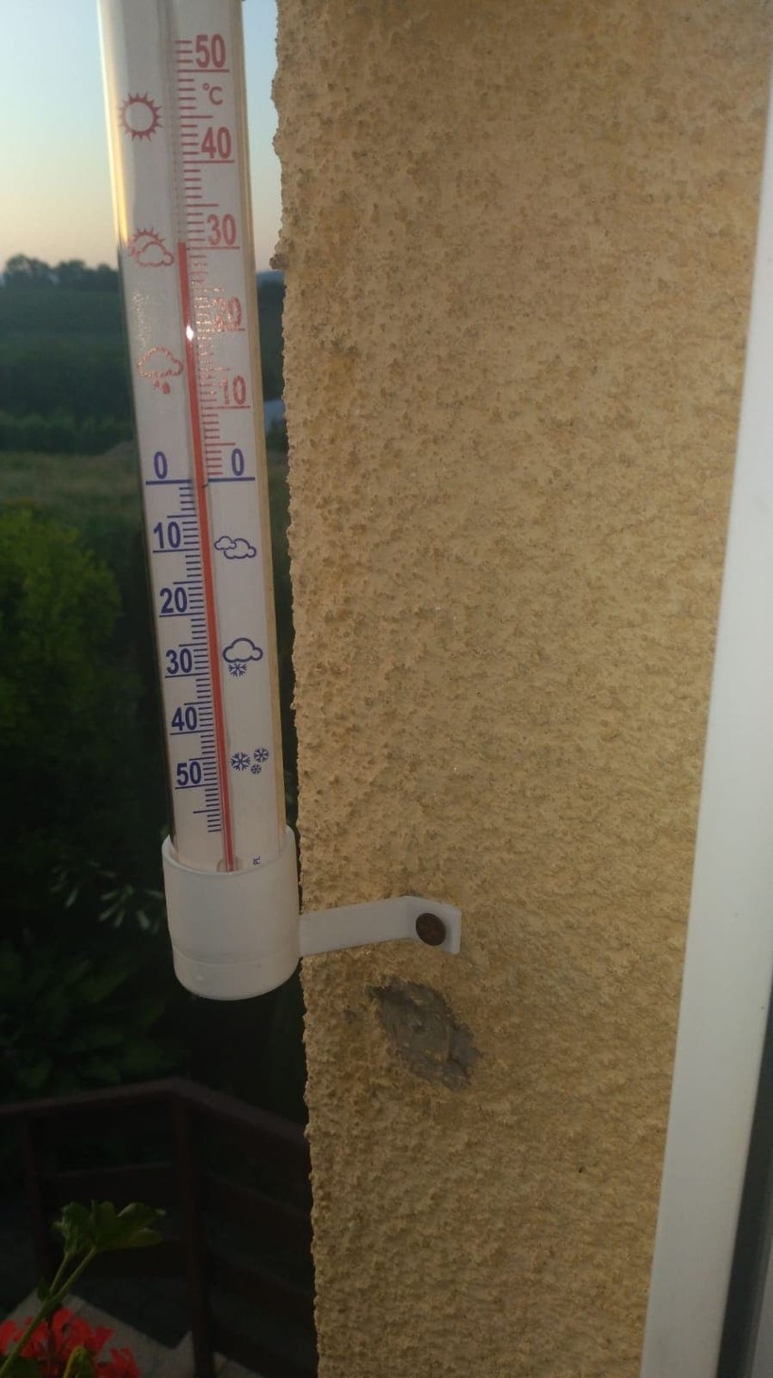 Tutaj temperatura w Olszanie w gminie Podegrodzie tuż przez...