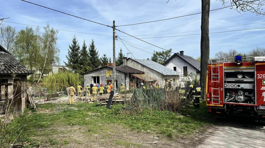Pożar w Rzeplinie w gminie Skała