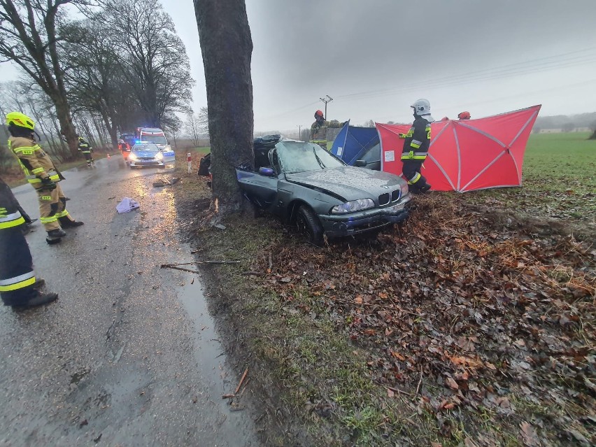 Tragiczny wypadek w gminie Brzeżno