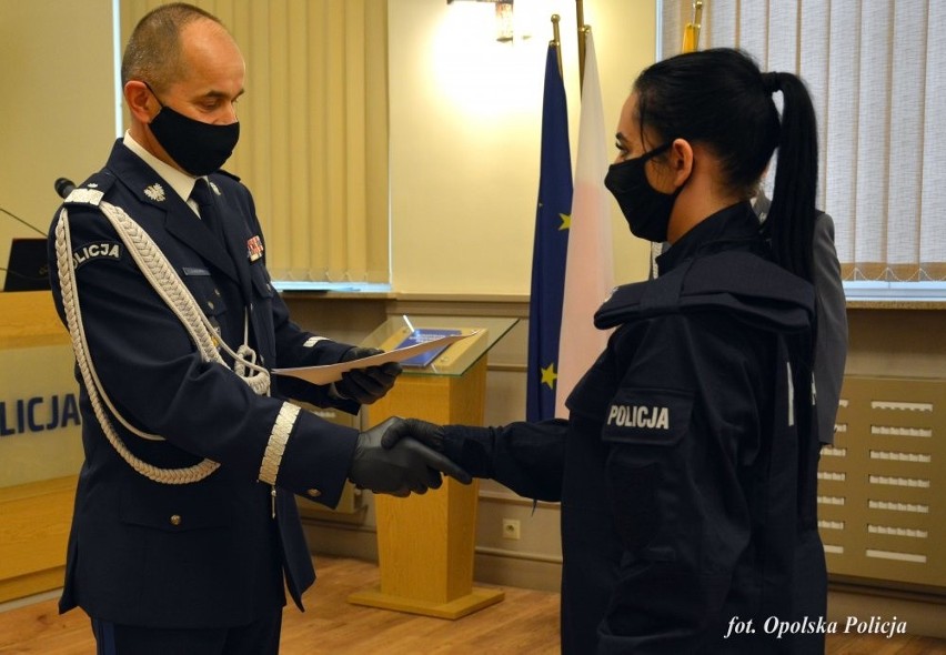 Nowi policjanci z Opolszczyzny złożyli ślubowanie.