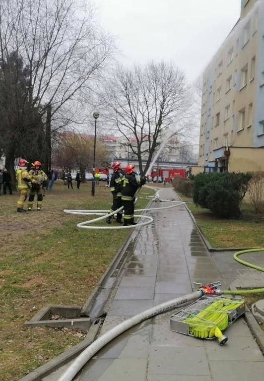 Pożar mieszkania na Kurdwanowie