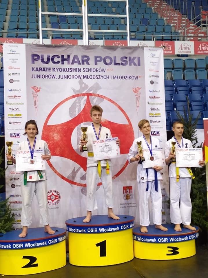 Zawodnicy Inowrocławskiego Klubu Kyokushin z Pucharu Polski...