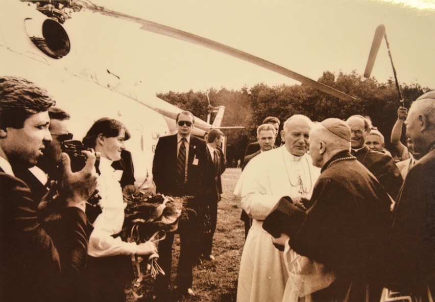 Papież Jan Paweł II na Górze św. Anny.