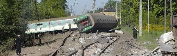 Wypadek drogowo-kolejowy w Sycewicach.