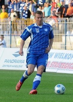 Łukasz Maliszewski zdobył pierwszego gola dla GKP w wygranym 2:0 meczu z Wartą Poznań