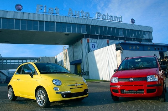 Od lewej: Fiat 500 i Fiat Panda, produkcyjne hity Fiat Auto Poland.