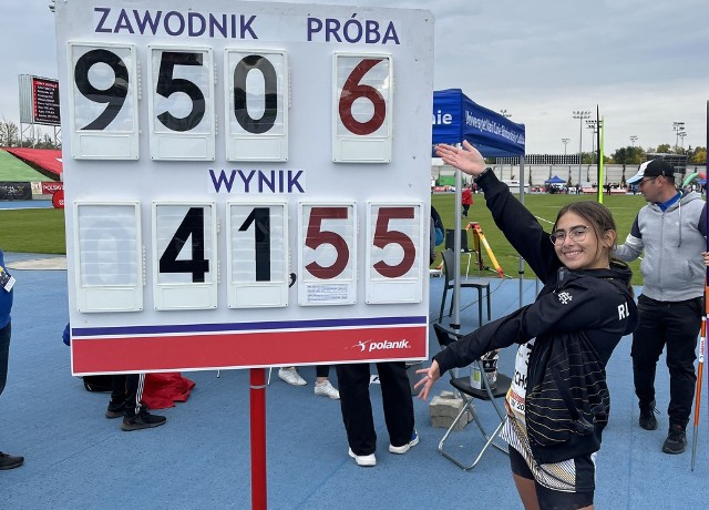 Antonina Piechota z RLTL Optimy Radom srebrną medalistką lekkoatletycznych mistrzostw Polski do lat 16.