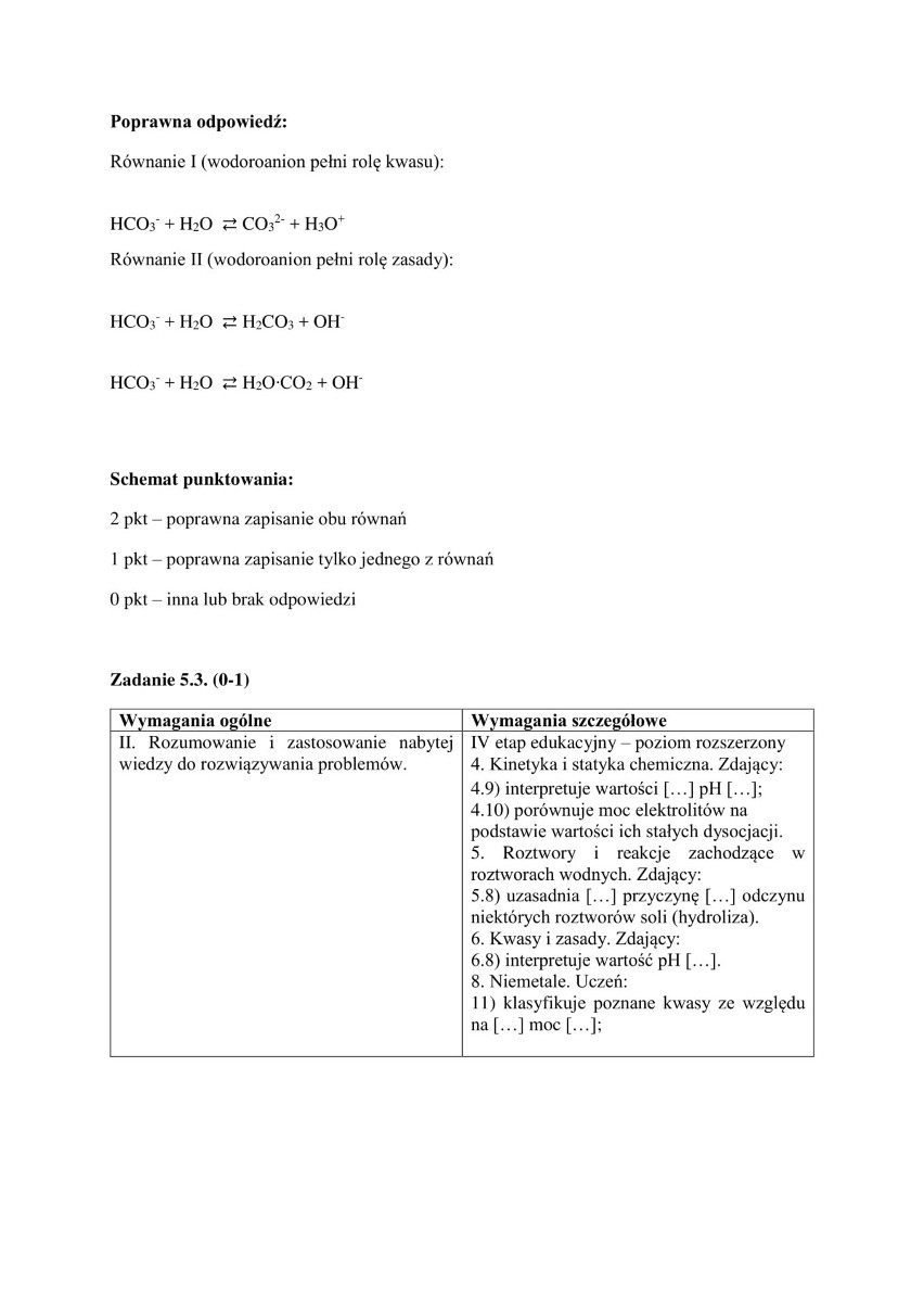 Matura z chemii 2018 r. z Wydziałem Chemii Uniwersytetu Jagiellońskiego [ODPOWIEDZI] 