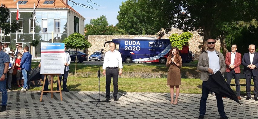 Andrzej Duda w czwartek, 2 lipca przyjechał do Sulęcina....