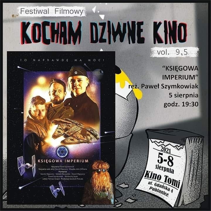 W sierpniu w Pabianicach kolejna edycja Festiwalu Filmowego "Kocham Dziwne Kino"